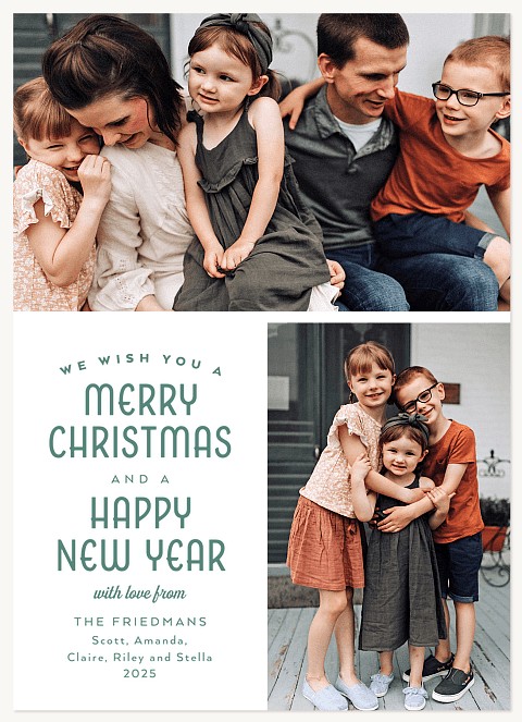 Holiday Joy Personalized Holiday Cards