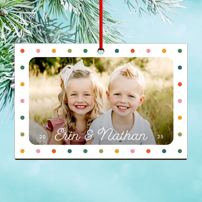Bright Dots Custom Ornaments