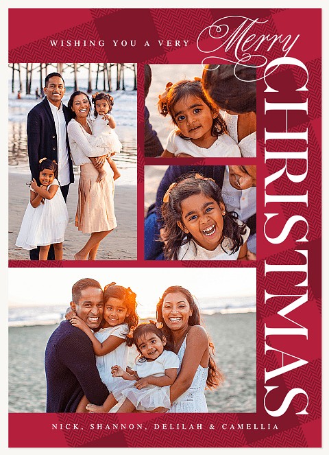 Fireside Flannel Personalized Holiday Cards