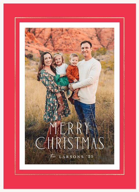 Chic Frame Personalized Holiday Cards