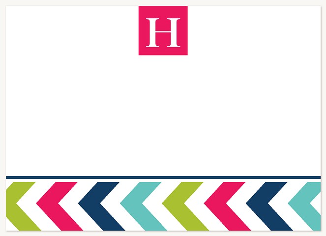 Chevron Fun Stationery For Adults