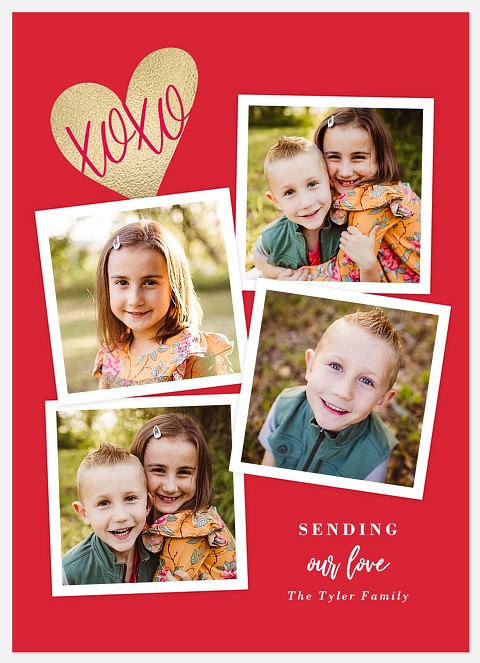 Lovely Xoxo Valentine Photo Cards