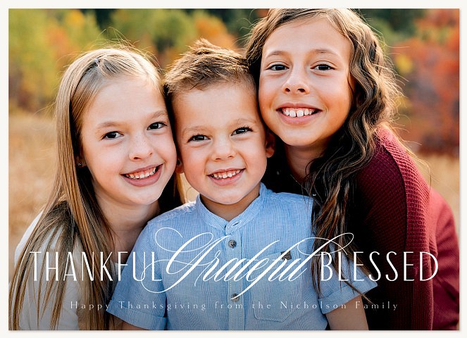 Classic Gratitude Thanksgiving Cards