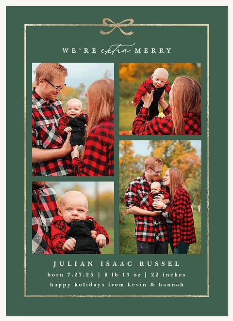 Merry Package Personalized Holiday Cards