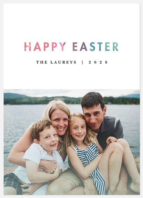 Watercolor Easter Easter Photo Cards