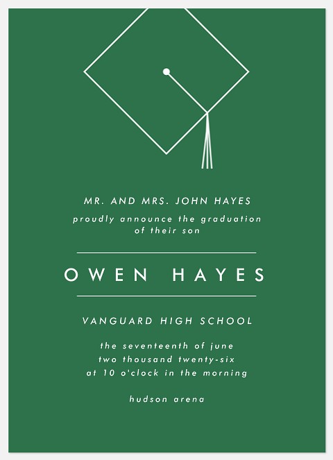 Modern Cap Graduation Cards