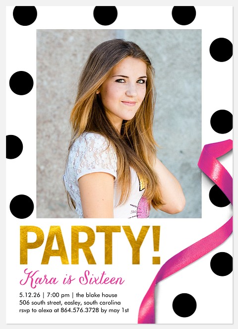 Birthday Glamour Kids' Birthday Invitations