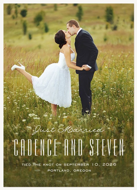 Effortless Love Wedding Announcements