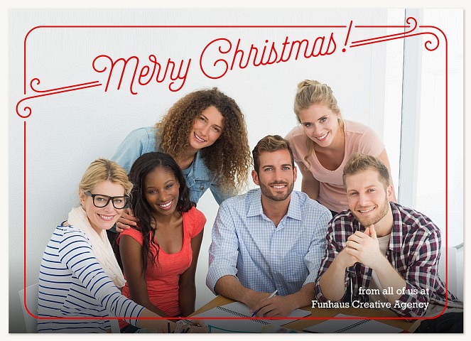 Vintage Postcard Business Holiday Cards