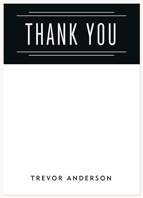 Formal Accolade Thank You Cards 