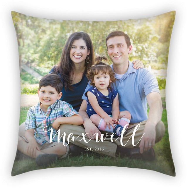 Charming Script Custom Pillows