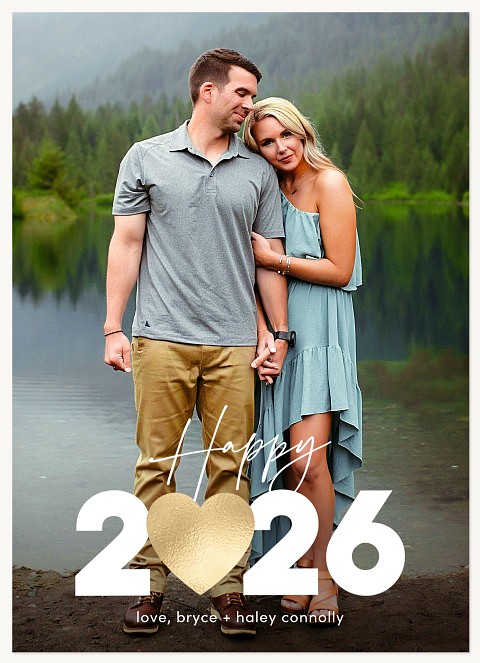 Big Heart Year Personalized Holiday Cards