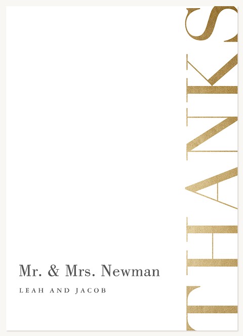 Bordered Elegance Wedding Thank You Cards