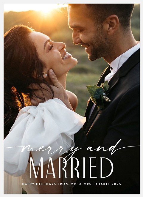 Merry Flourishes Holiday Photo Cards