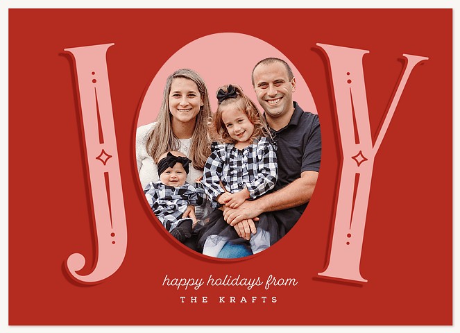 Great Joy Personalized Holiday Cards