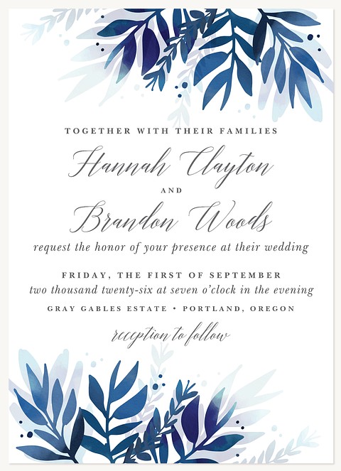 Twilight Flora Wedding Invitations