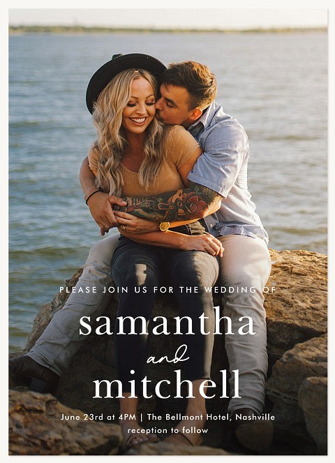 Modern Type Wedding Invitations