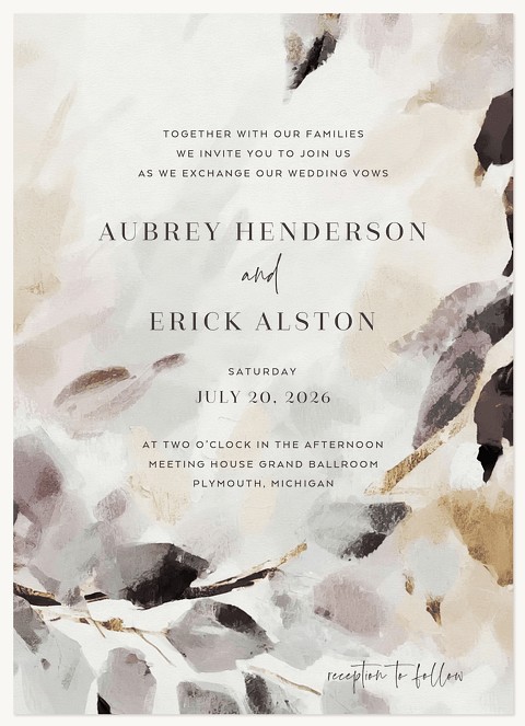 Boho Floral Wedding Invitations