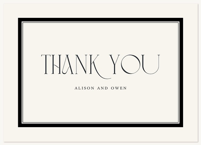 Gilded Frame Thank You Cards 