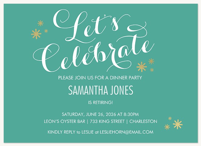 Flying Sparks Invitations