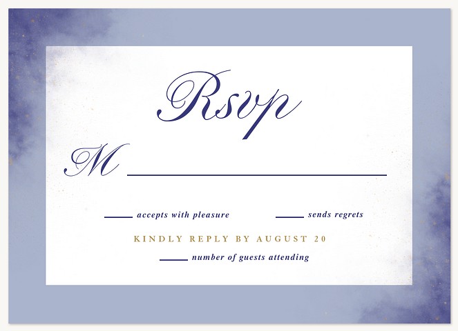 Starry-Eyed Wedding RSVP Cards