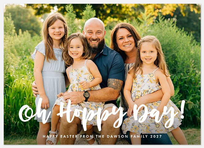 Oh Hoppy Day Easter Photo Cards