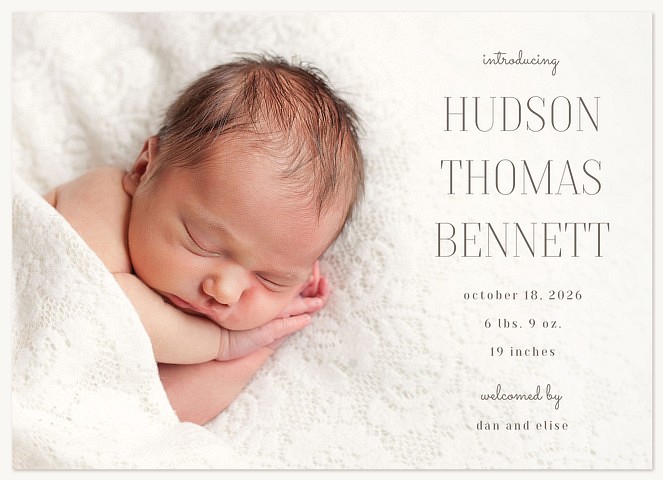 Sweet Arrival Baby Announcements