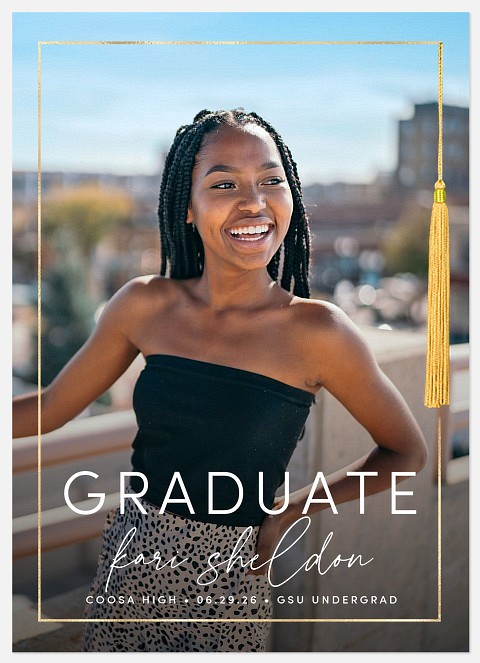 Tassel Frame Graduation Cards