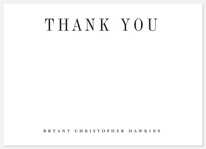 Classic Gratitude Thank You Cards 