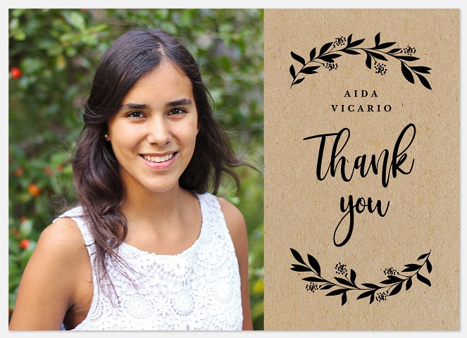 Vintage Branches Thank You Cards 