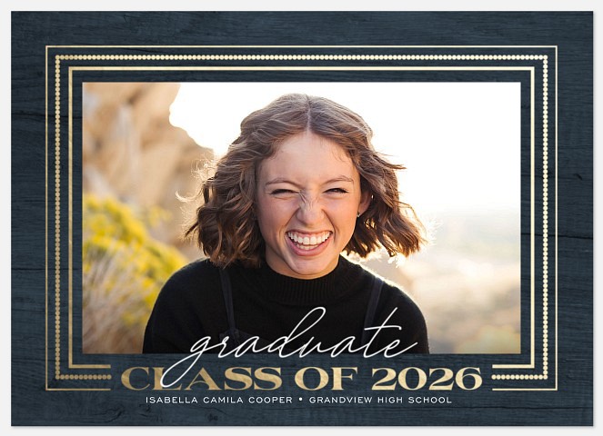 Gilded Frames Graduation Cards