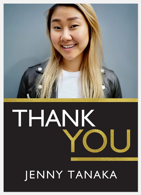 Modern Shine Thank You Cards 