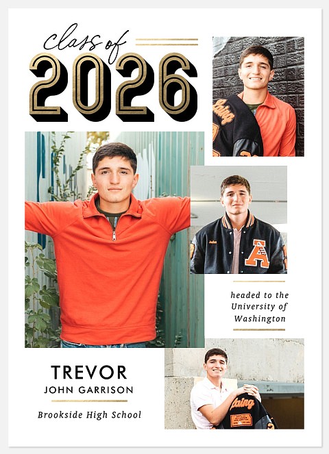 Bold Layers Graduation Cards