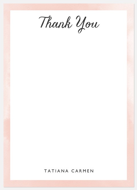 Elegant Blush Thank You Cards 