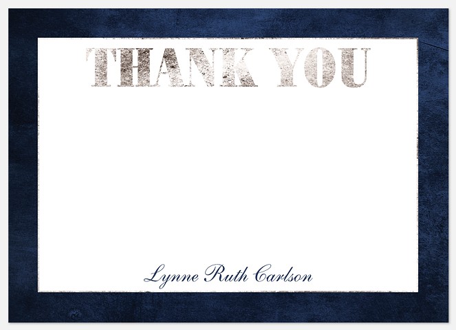 Sterling Achievement Thank You Cards 