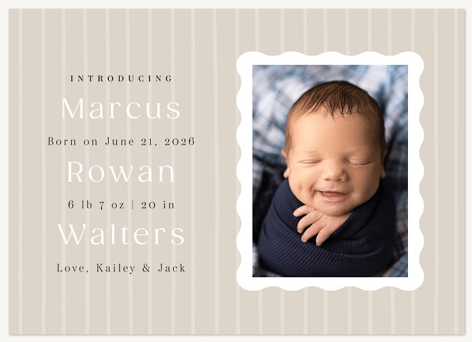 Little Details Baby Announcements