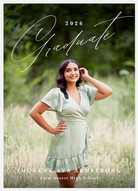 Refined Script Graduation Cards