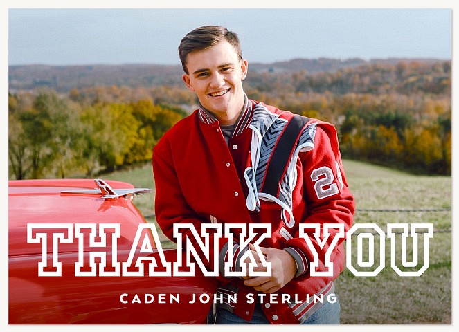 Stand-Out Thanks Thank You Cards 