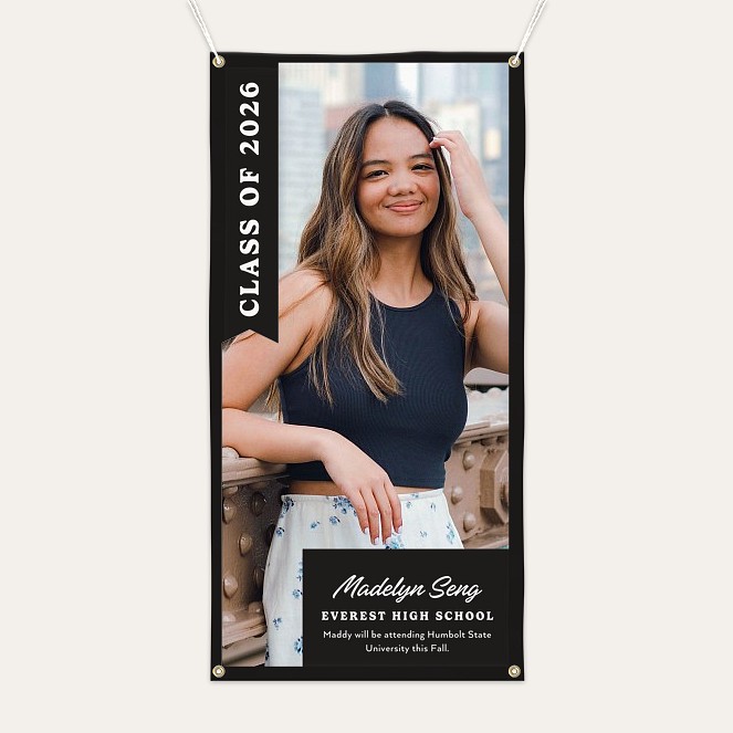 Cut Ribbon Graduation Photo Banner Custom Banners