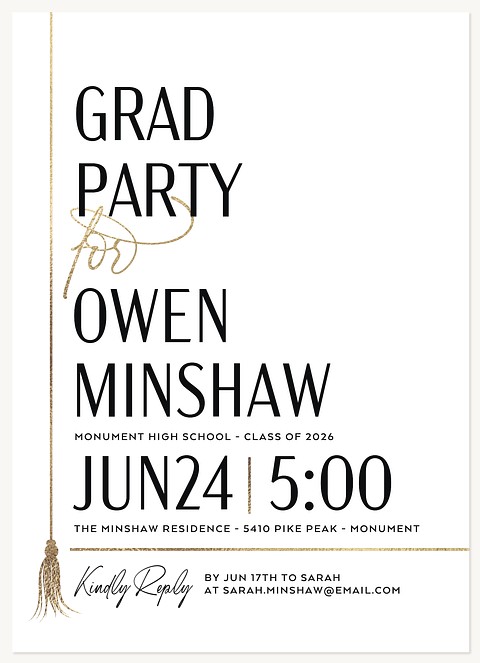 Bold Festivity Graduation Cards