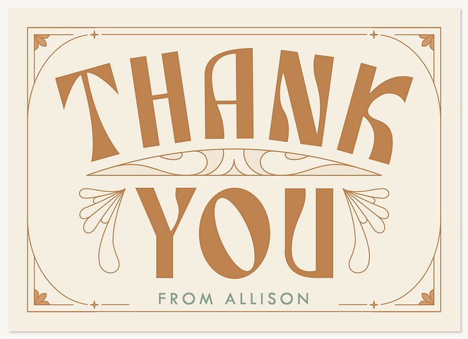 Deco Delight Thank You Cards 