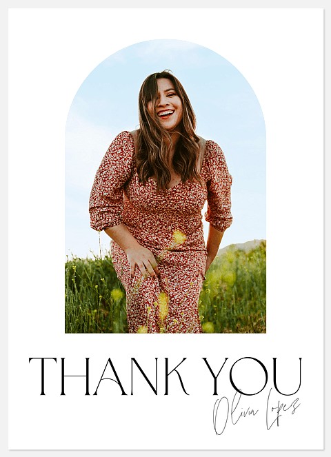 Minimal Arch Thank You Cards 