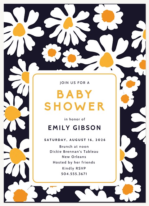 Daisy Lane Baby Shower Invites
