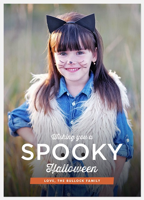 Spooky Wishes Halloween Photo Cards