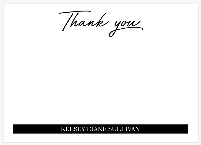 Minimal Thank You Thank You Cards 