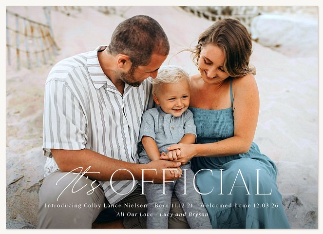 It’s Official Baby Announcements