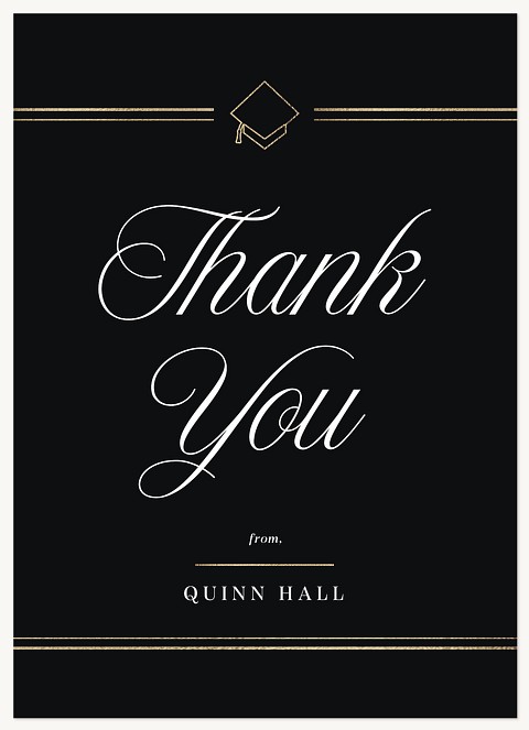 Type Cap Thanks Thank You Cards 