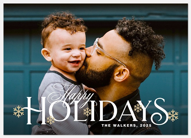 Fanciful Flurry Holiday Photo Cards