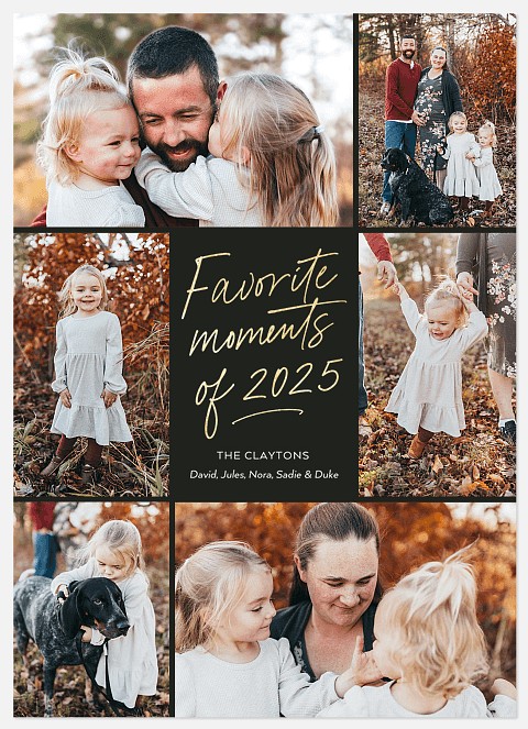 Favorite Moments Holiday Photo Cards