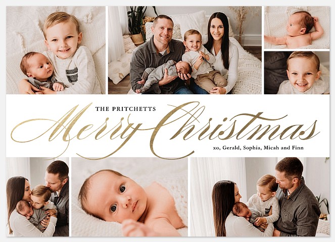 Christmas Luxe Holiday Photo Cards